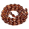 Transparent Glass Beads Strands X-EGLA-N013-T10mm-D20-2