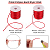   2 Rolls 2 Style Nylon Thread NWIR-PH0001-90-4