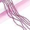Electroplate Glass Beads Strands X-EGLA-R048-2mm-11-2
