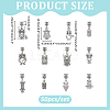 Alloy European Dangle Charms FIND-WH0199-493AS-2