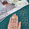 40Pcs 304 Stainless Steel Split Key Rings STAS-CY0001-01A-P-3