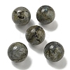 Natural Labradorite Round Ball Figurines Statues for Home Office Desktop Decoration G-P532-02A-33-1