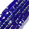 Electroplate Glass Beads Strands EGLA-R030-6x6mm-10-2