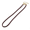 Nylon Milan Cord Necklace Making MAK-M028-01G-13-1