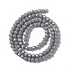 Faceted(32 Facets) Glass Beads Strands EGLA-J042-36B-15-2