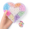 9 Style Spray Painted ABS Plastic Imitation Pearl Beads OACR-YW0001-42-4