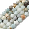 Natural Flower Amazonite Beads Strands G-Z119-A08-02-3