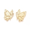 Brass Filigree Joiners Links KK-G389-28G-2
