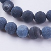 Natural Weathered Agate Beads Strands X-G-G589-8mm-07-3