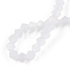 Imitate Austrian Crystal Bicone Frosted Glass Beads Strands GLAA-F029-TM3mm-A13-4