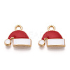 Golden Plated Alloy Enamel Charms ENAM-T009-96-RS-2
