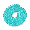 Baking Paint Transparent Glass Bead Strands X-GLAA-S031-10mm-18-2