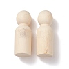 (Defective Closeout Sale: Marking)Unfinished Wood Male Peg Dolls People Bodies DIY-XCP0002-26-2
