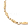 304 Stainless Steel Bar Link Chain Bracelets for Women BJEW-JB10589-01-3