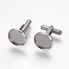 Non-Tarnish 304 Stainless Steel Cuffinks LS-X-STAS-G187-23P-14mm-1