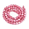 Anti-Tarnish Electroplate Glass Beads Strands EGLA-T021-6mm-15-13-3