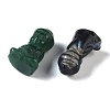 Natural Mixed Gemstone Carved Buddha Figurines DJEW-M015-06-2