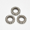 Ring Tibetan Style Alloy Spacer Beads TIBEB-D029-AS-1