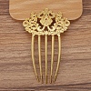 Alloy Hair Comb Findings PW-WG28420-02-1