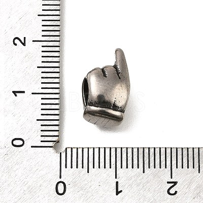 304 Stainless Steel European Beads STAS-M100-07AS-1