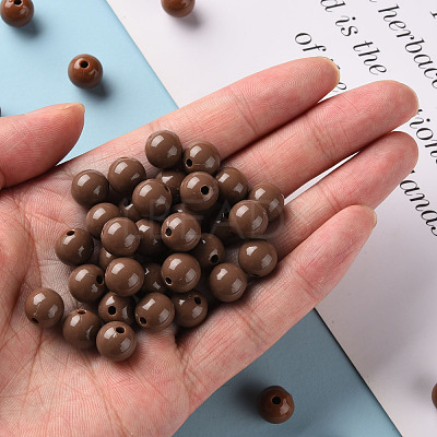 Opaque Acrylic Beads MACR-S370-C10mm-A17-1