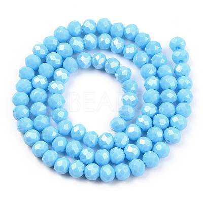 Electroplate Glass Beads Strands EGLA-A034-P3mm-A06-1