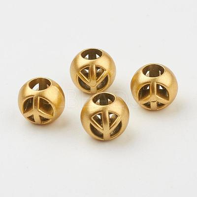 CCB Plastic European Beads CCB-P003-02AG-1