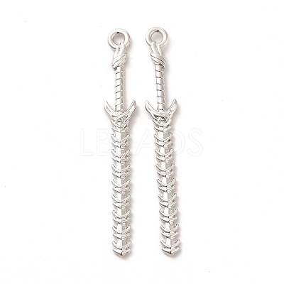 Rack Plating Alloy Big Pendants PALLOY-E025-13P-1