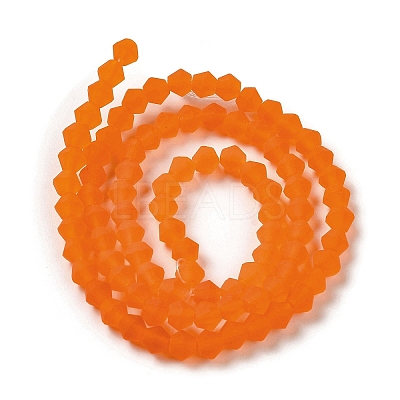 Imitate Austrian Crystal Frosted Glass Beads Strands EGLA-A039-T4mm-MD11-1