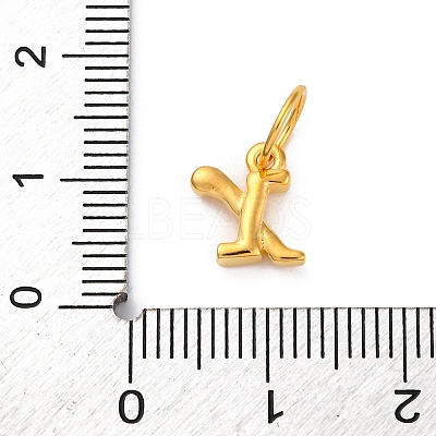 925 Sterling Silver Letter Charms with Jump Rings LS-STER-R008-01G-X-1