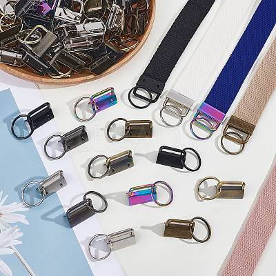 144Pcs 6 Colors Iron Ribbon Ends IFIN-WA0001-01-1