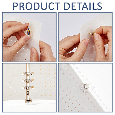 Felt Brooches Collection Binder Book AJEW-FH0007-29A-1