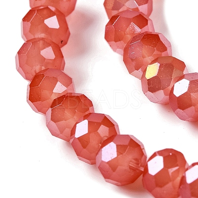 Baking Electroplate Glass Beads Strands DGLA-A039-J10mm-B01-1