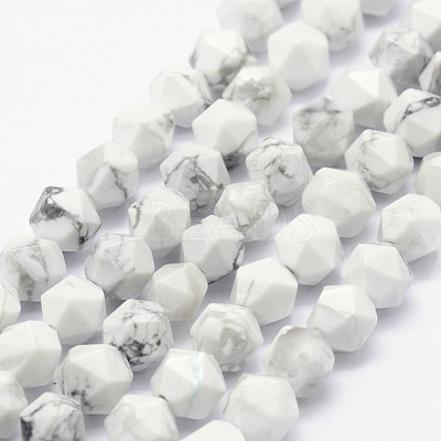 Natural Howlite Beads Strands G-F523-28-8mm-1