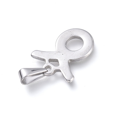 Non-Tarnish 304 Stainless Steel Pendants STAS-L210-06F-P-01-1
