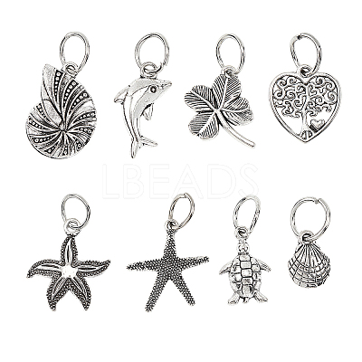 Tibetan Style Alloy Pendants PALLOY-PH0013-34AS-1