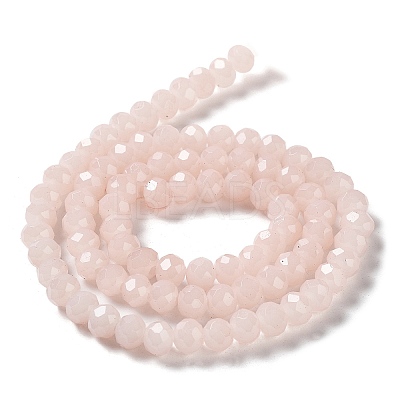 Baking Paint Imitation Jade Glass Bead Strands DGLA-A034-J6MM-A41-1