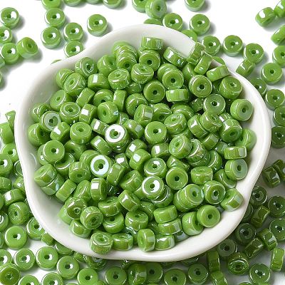 Opaque Colours Luster Glass Seed Beads SEED-E001-P3x6mm-A11-1
