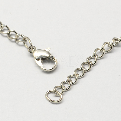 Vintage Iron Twisted Chain Necklace Making for Pocket Watches Design CH-R062-P-1