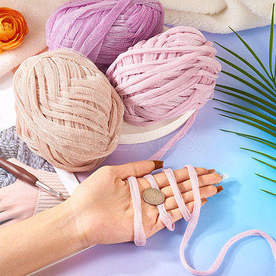 3 Skeins 3 Colors Polyester Yarn DIY-MB0002-06C-1