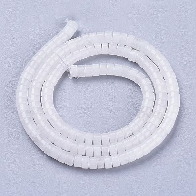 Natural White Jade Beads Strands G-F631-A41-1