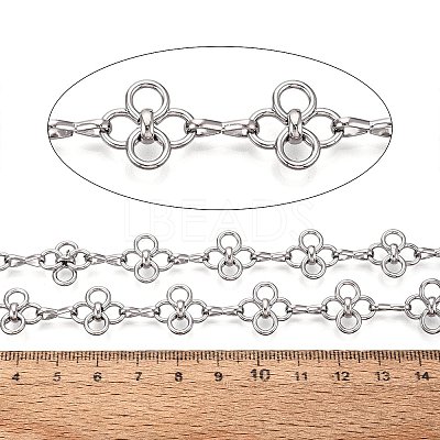 304 Stainless Steel Clover Link Chains CHS-Q009-18P-1
