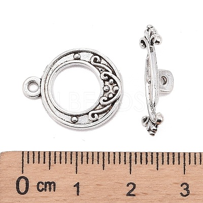 Tibetan Style Alloy Toggle Clasps X-LF1081Y-NF-1