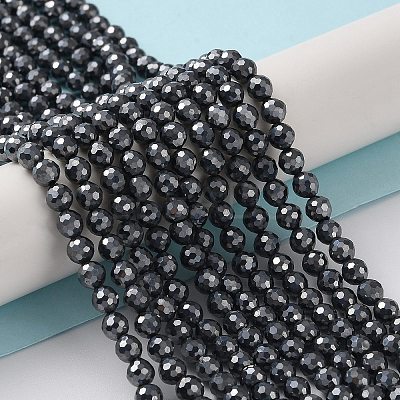 Terahertz Stone Beads Strands G-G048-A01-02-1