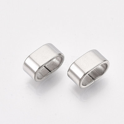 Tarnish Resistant 304 Stainless Steel Slide Charms STAS-T045-46P-1