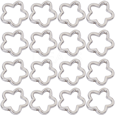 200Pcs CCB Plastic Bead Frames CCB-SC0001-19-1