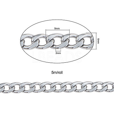 304 Stainless Steel Curb Chains CHS-CJ0001-14P-1