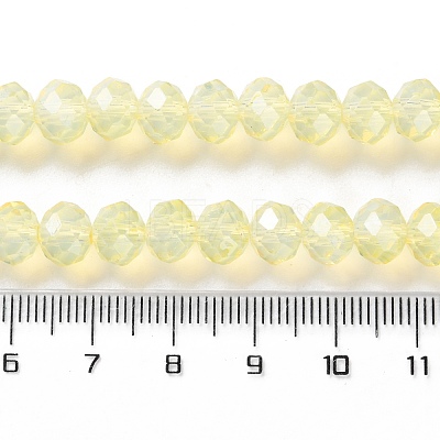 Baking Paint Transparent Glass Beads Strands DGLA-A034-J8MM-D06-1