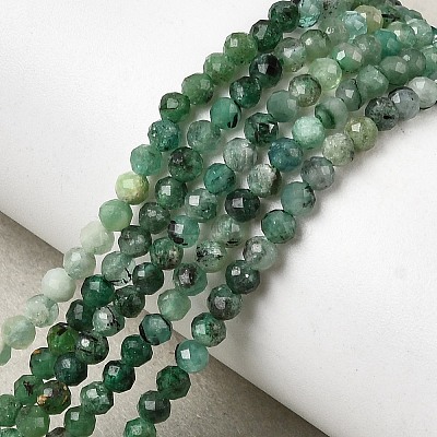 Natural Emerald Beads Strands G-Z106-A02-3mm-01-1