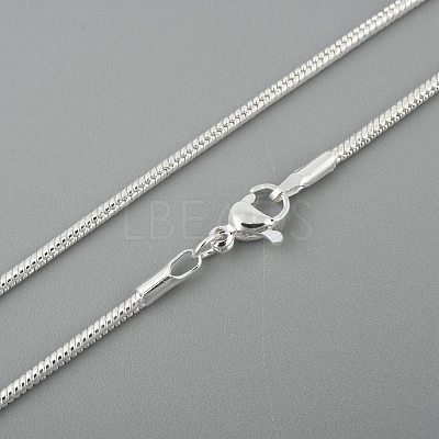 Brass Round Snake Chain Necklaces NJEW-BB10864-20-1
